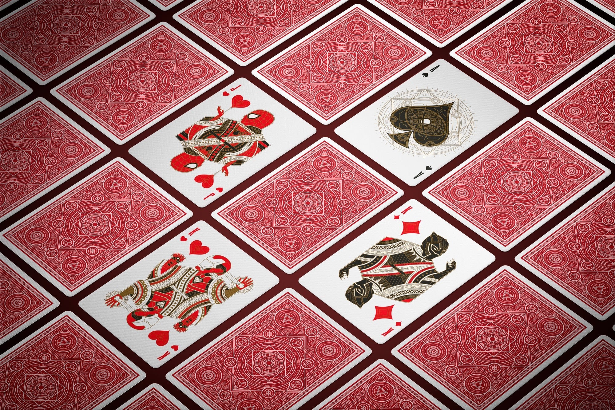 Avengers: (Red Edition) Playing Cards by Theory11