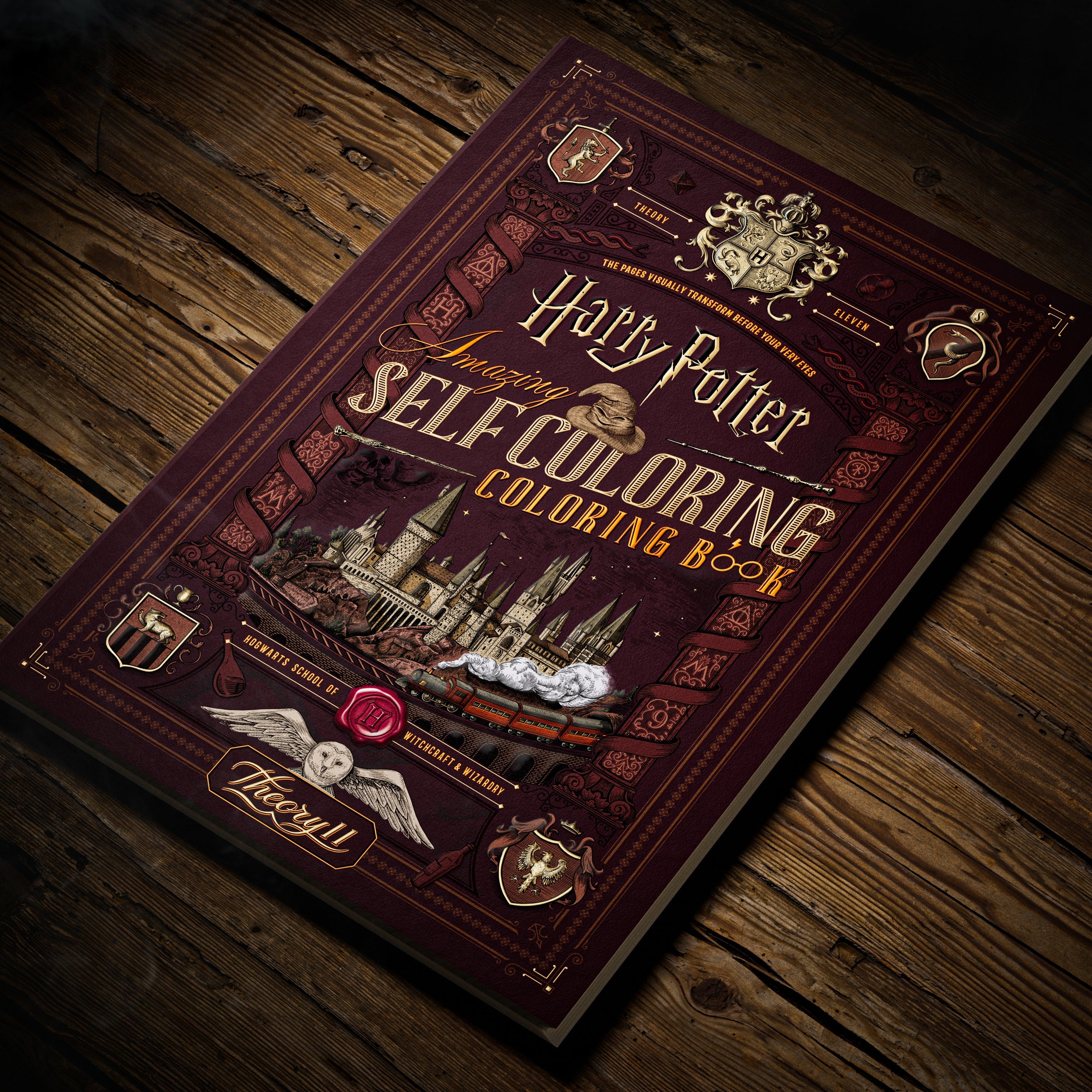 Harry Potter Self-Colouring Book By Theory 11