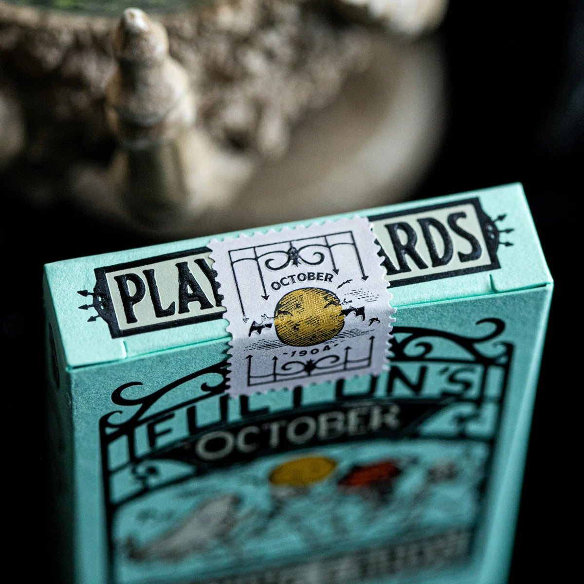 Fulton's October UV Glow Green Edition Playing Cards
