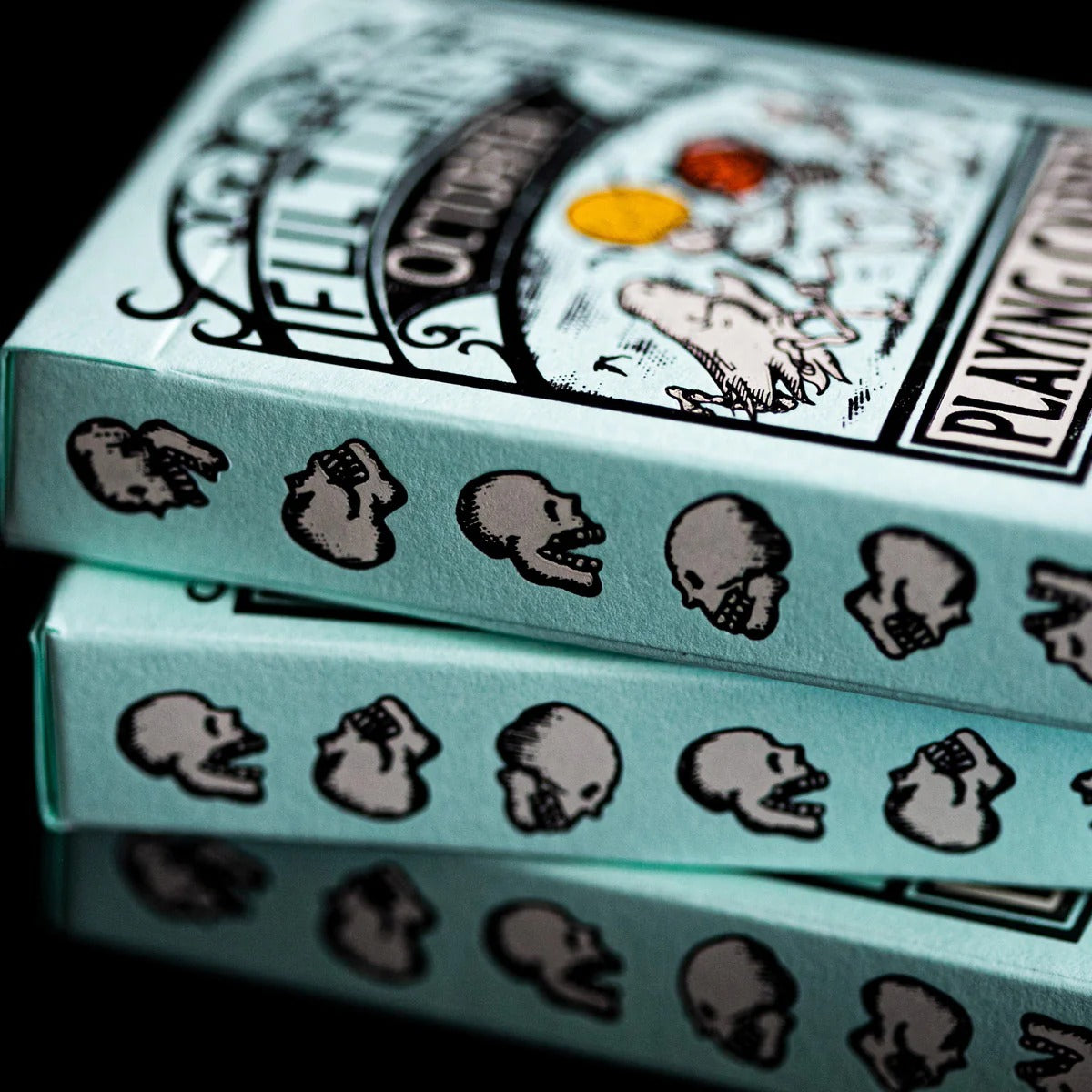 Fulton's October UV Glow Green Edition Playing Cards
