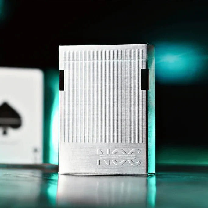 NOC3000X3 : Silver/Teal (Species X) Limited Edition Playing Cards By NOC