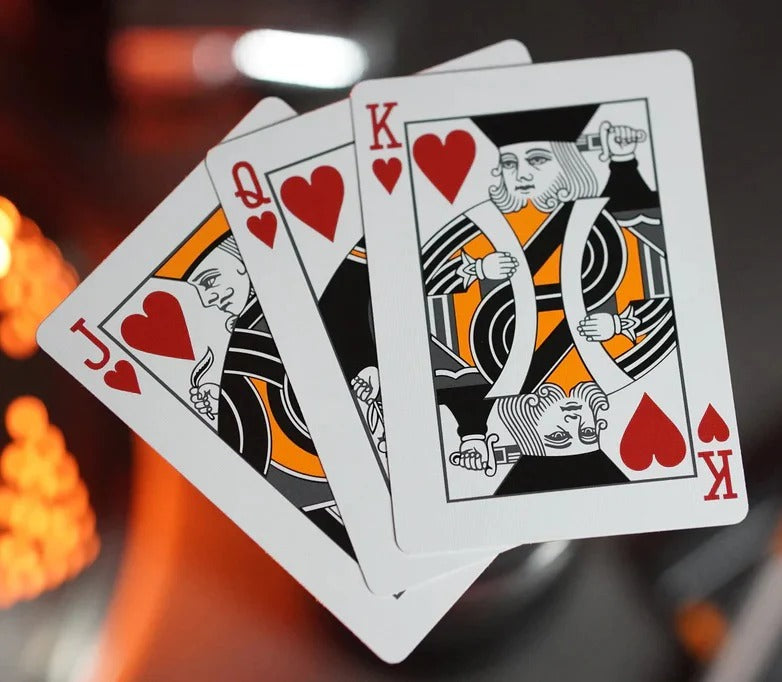 NOC3000X3 : Black/Orange (Human) Playing Cards By NOC