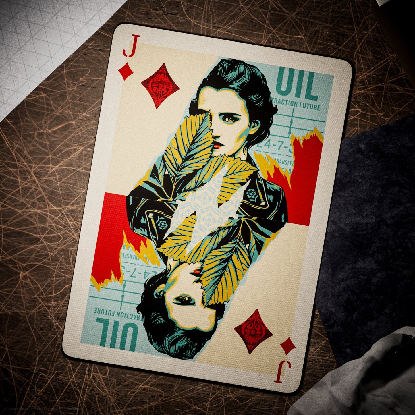 Obey (Gold) Playing Cards By Theory 11