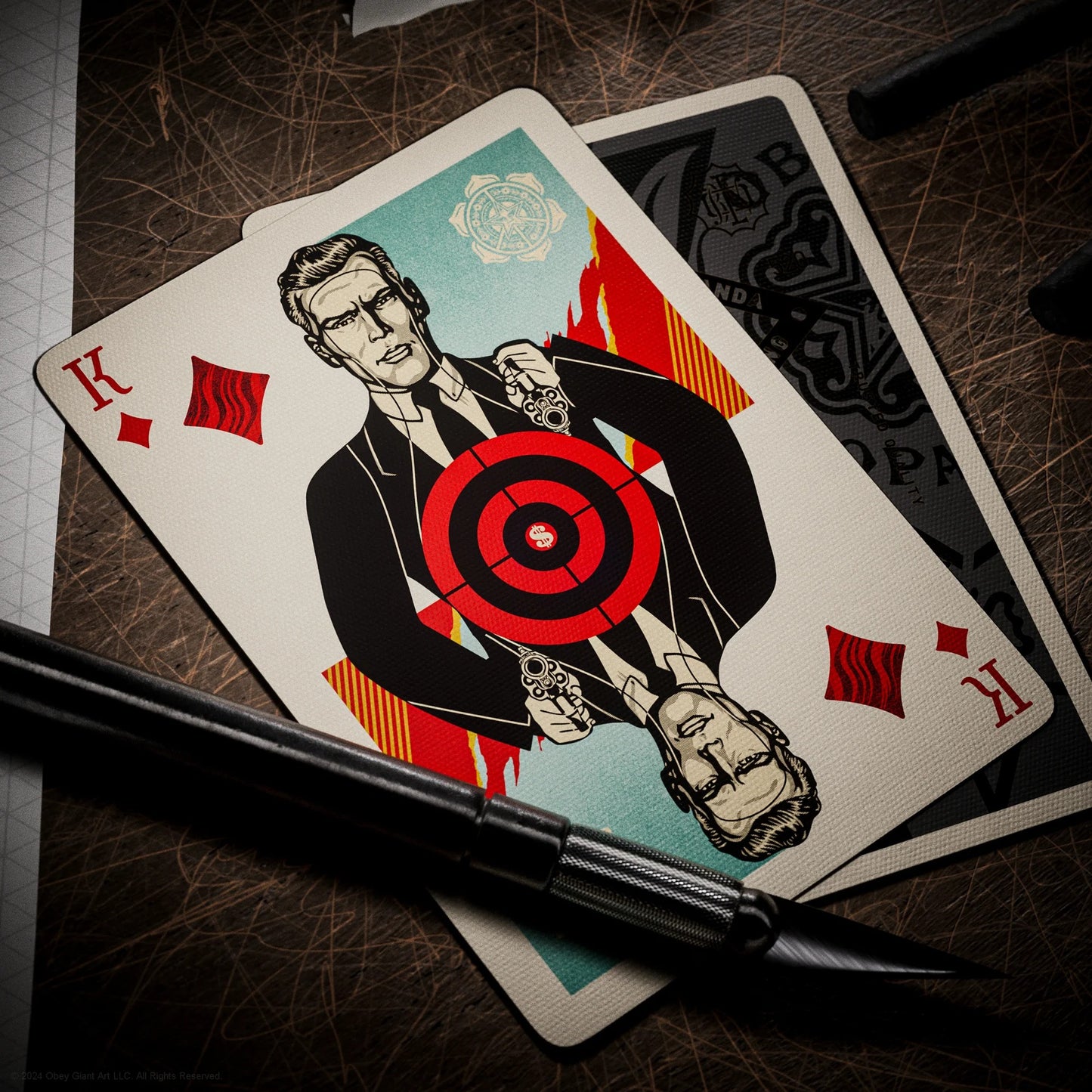Obey (Gold) Playing Cards By Theory 11