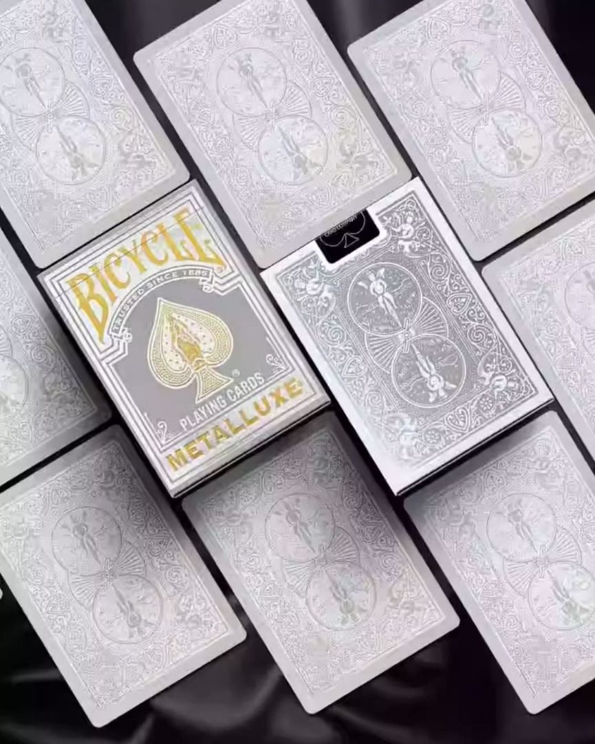Bicycle® Metalluxe (Silver) Playing Cards