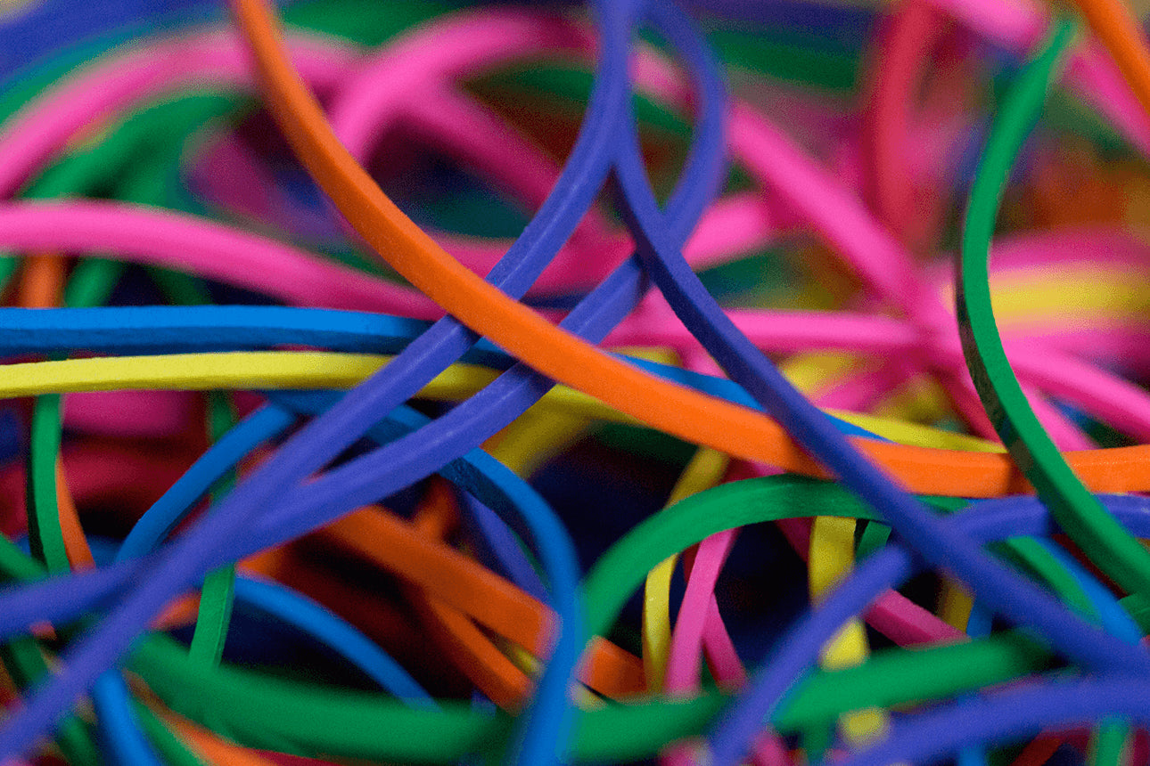 Rainbow Rubber Bands By Joe Rindfleisch's