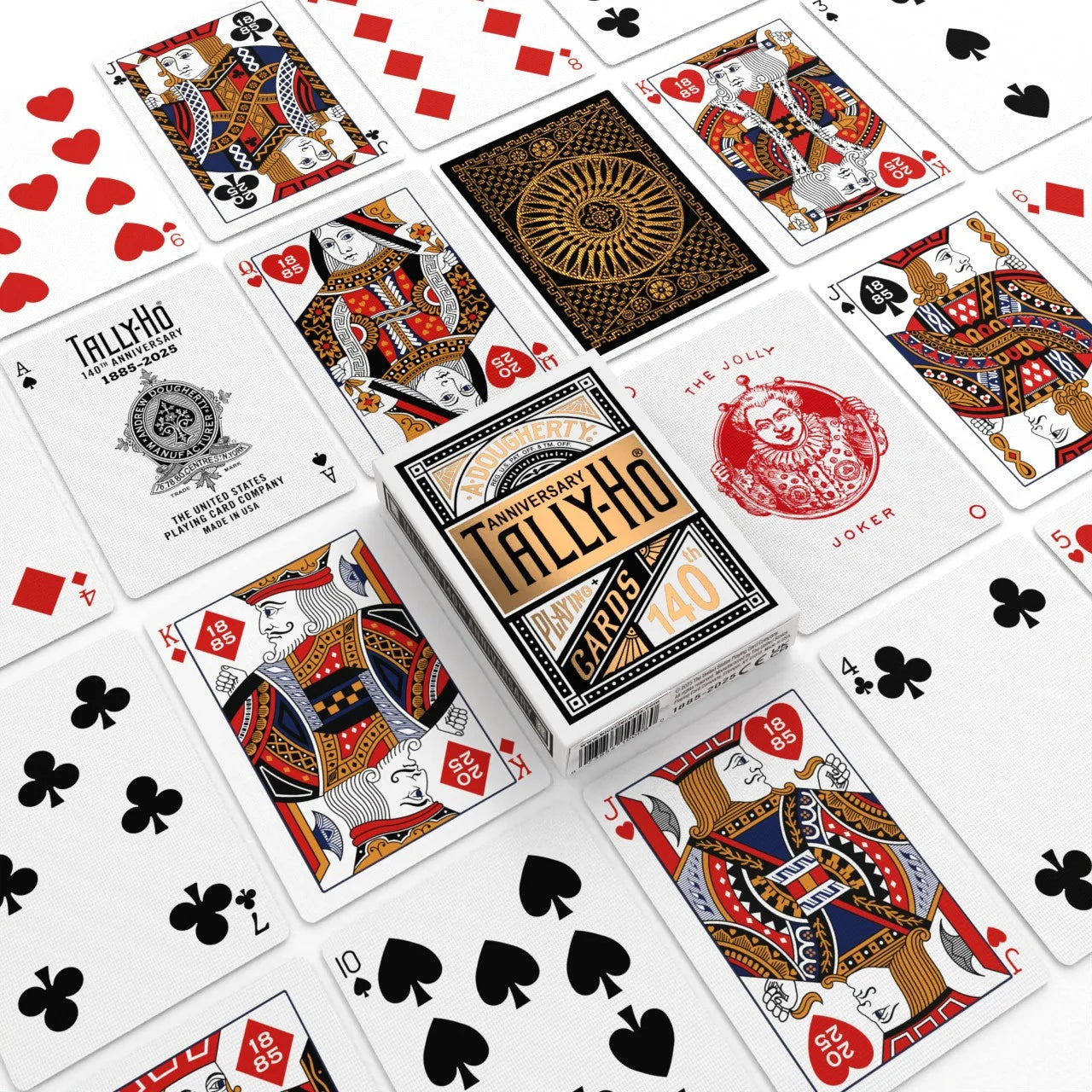 Tally Ho 140th Anniversary (Metaluxe Foil) Playing Cards