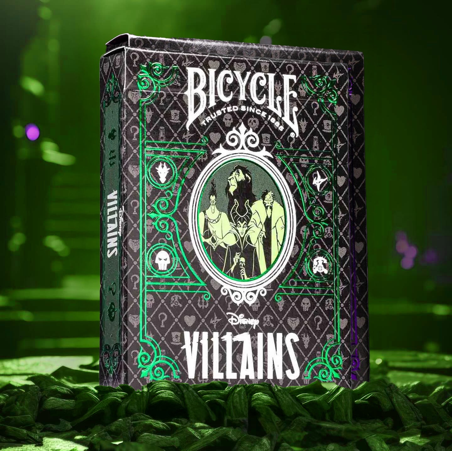 Bicycle® Disney Villains (Green) Playing Cards